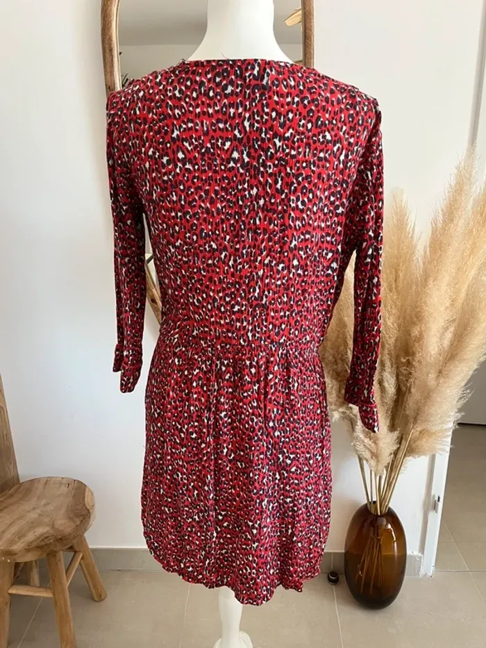 Robe rouge/rose léopard Opullence - photo numéro 8
