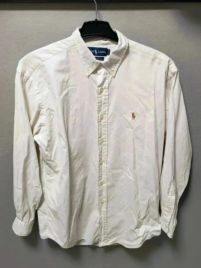 Chemise Ralph Lauren Yarmouth Blanche - Vintage Y2K - Logo Brodé - photo numéro 11