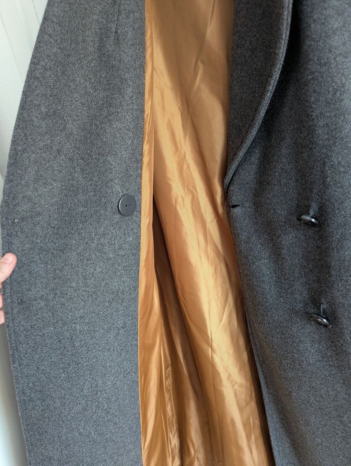 Manteau gris neuf long miss captain taille M - photo numéro 4