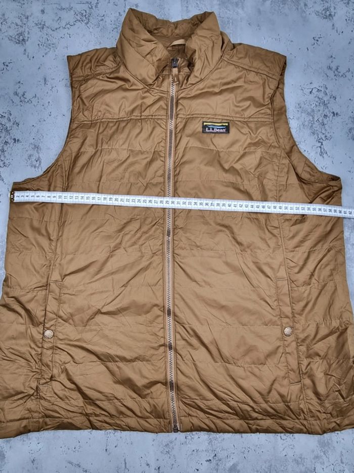 Doudoune sans manches L.L. Bean kaki – Taille XL Femme (mesures en photos) - photo numéro 4