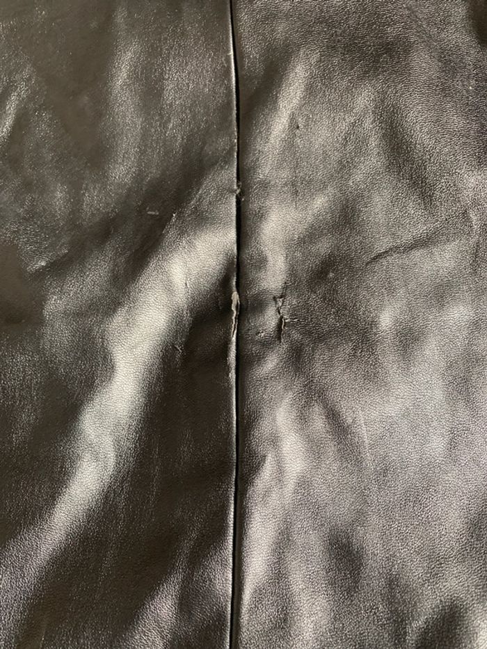 Jupe simili cuir femme avec lacet - photo numéro 3