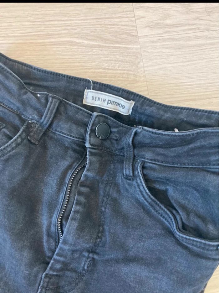 Jean skinny noir délavé taille haute Pimkie - photo numéro 2