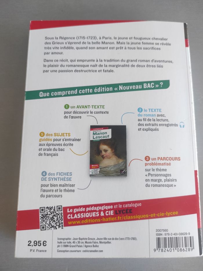 Livre Manon Lescaut - photo numéro 2