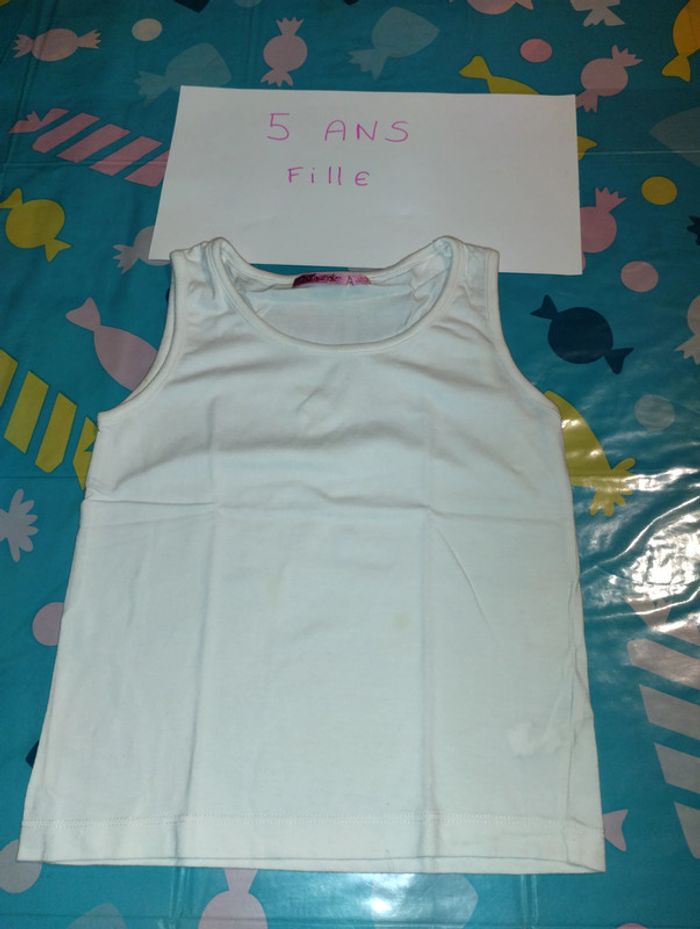 Lot de 3 débardeurs 5 ans fille - photo numéro 4