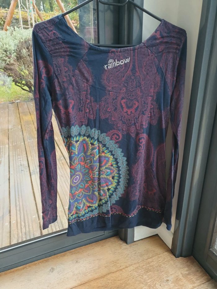 T shirt manches longues desigual - photo numéro 3