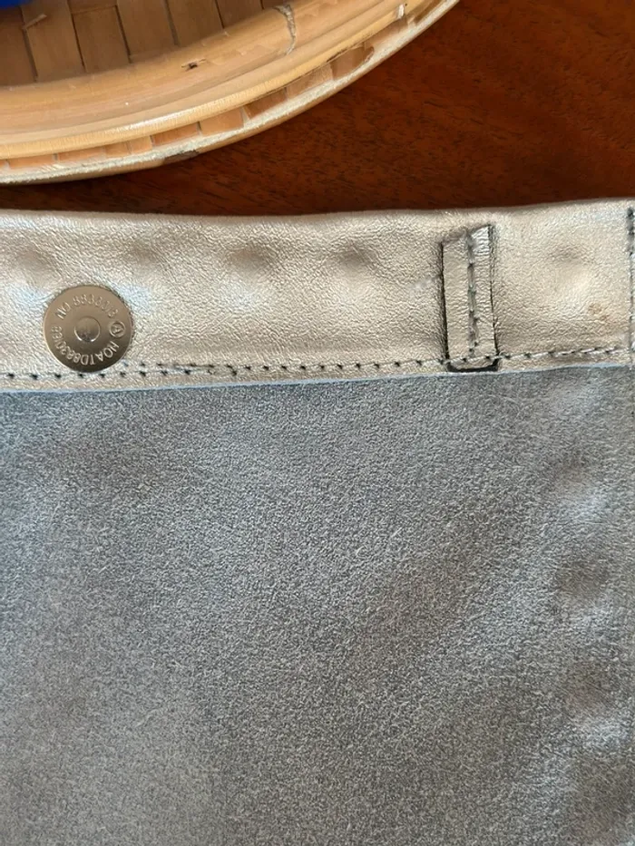 Sac bandoulière en cuir argenté Abaco - photo numéro 18