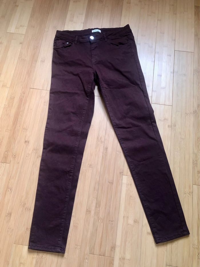 222 - pantalon cache cache chocolat - photo numéro 5