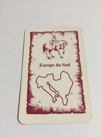 Carte Europe du Sud pièce détachée jeu de société Risk la conquête du monde Parker #A54