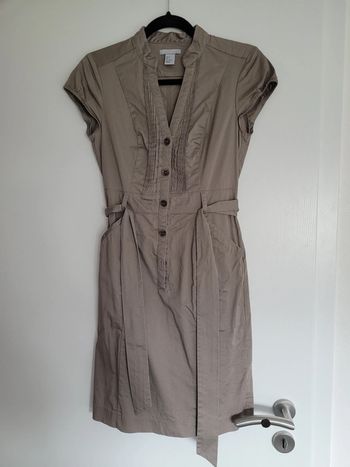 Robe saharienne h&m taupe 36 neuve