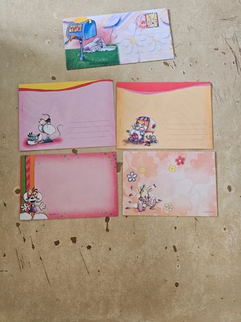 Lot de 5 enveloppes diddl