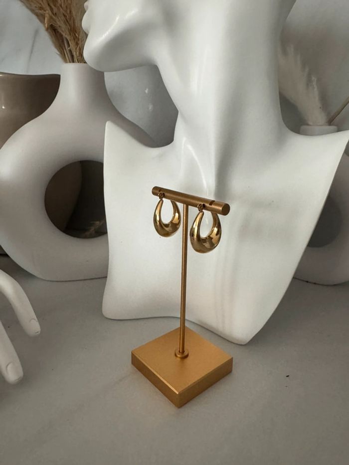 Boucle d’oreilles effet goutte en acier inoxydable résistant à l’eau - photo numéro 2