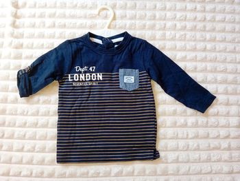 Tshirt ML 12mois 🖤💙