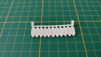 Barre de plumes blanches référence 30 09 8630 pièce détachée Playmobil #B85