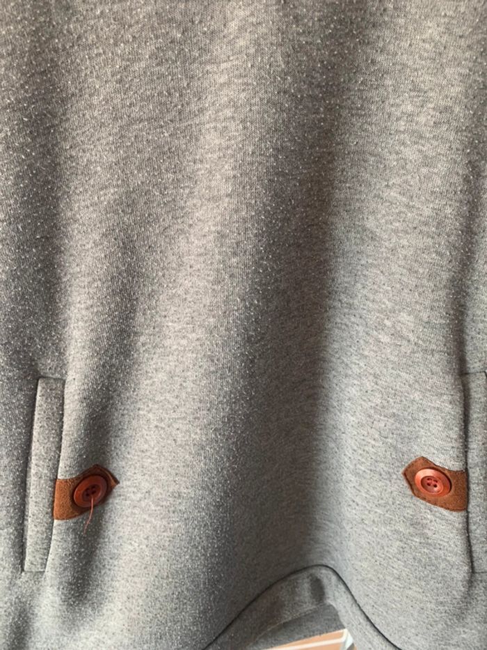 Pull à capuche gris  L - photo numéro 3