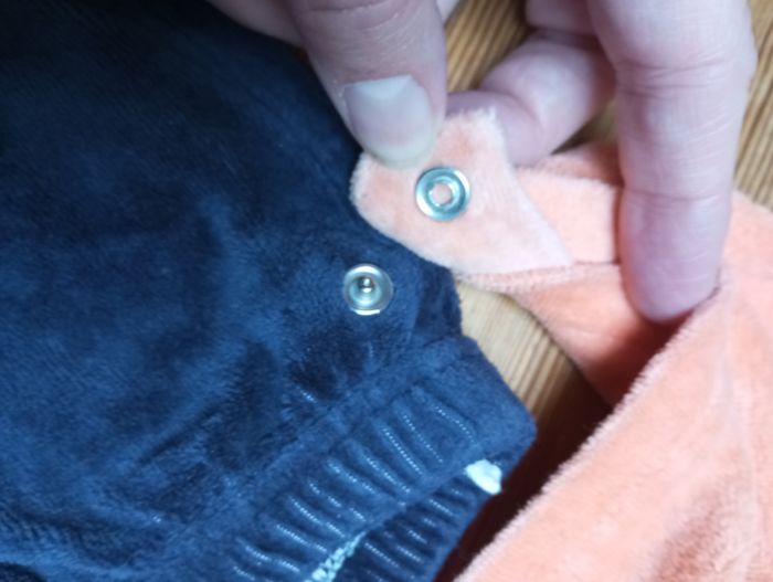 pyjama velours 2 pièces, Tissaia, 9 mois - photo numéro 2