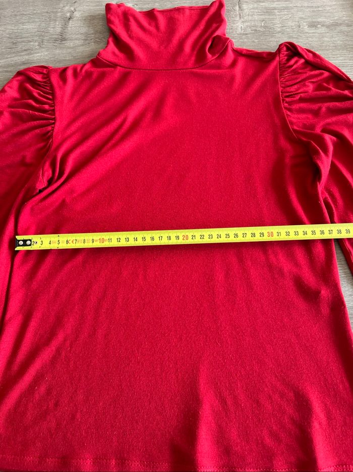 Pul  manches longues et col roulé rouge - photo numéro 6