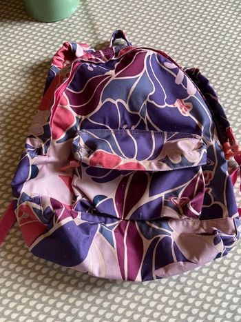 Sac à dos Roxy motif fleurs violet /mauve