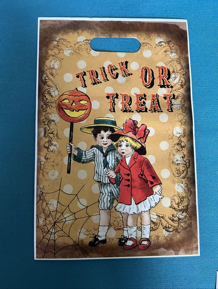 Lot de 10 sachets plastiques Halloween – motifs enfants années 1930 - photo numéro 2