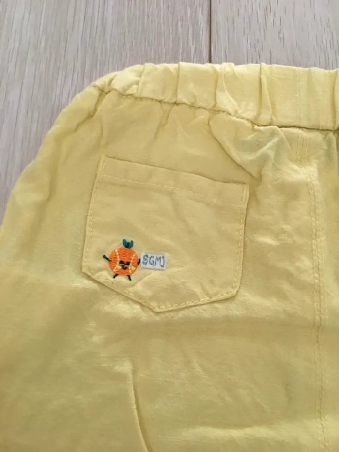 Pantalon Sarouel lin 6 mois sergent major - photo numéro 4