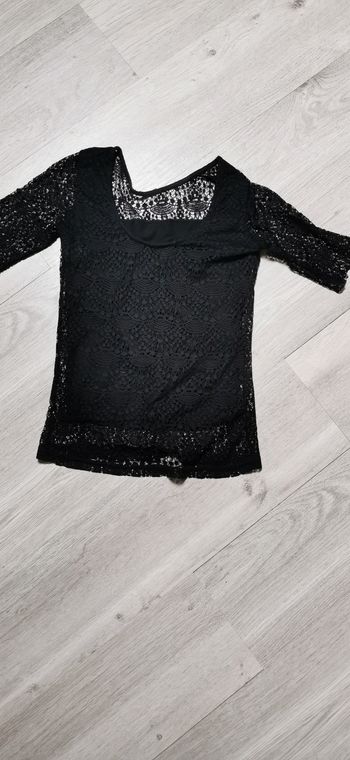 Tee shirt effet dentelle