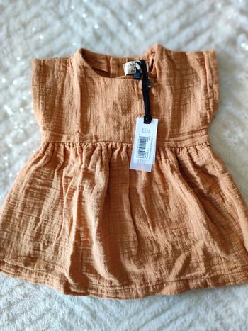 Robe moutarde 1 + in the family 6 mois