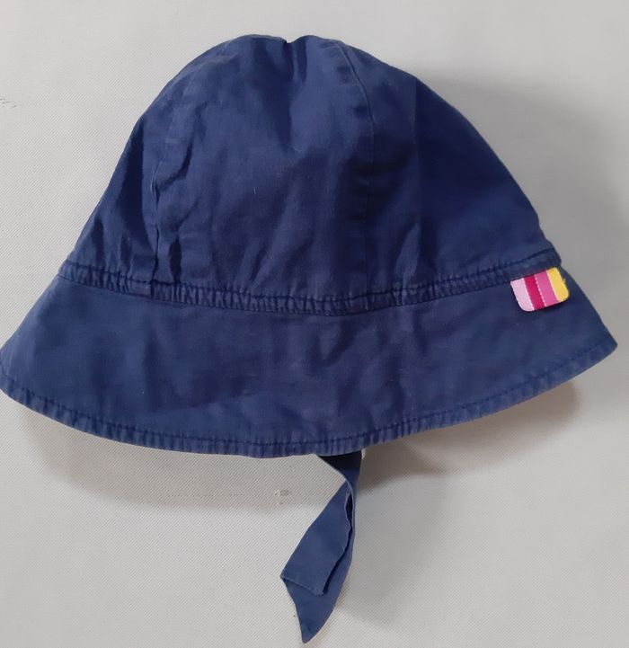 Chapeau bleu marine fille - Marèse - 47 cm - 6 à 12 mois - photo numéro 2