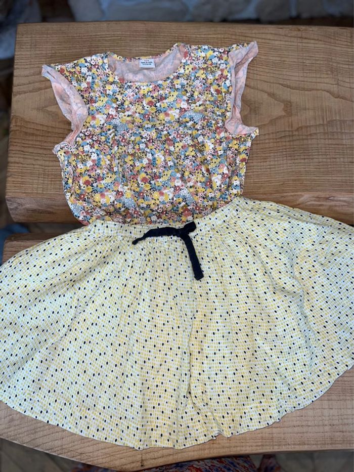 Ensemble tape à l’œil 14 ans marese tape à l’œil été t-shirt jupe jaune fleurs