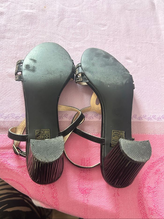 Sandales à talons taille 40 noires O’Moda - photo numéro 6