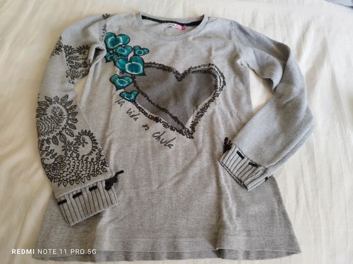 Desigual tee-shirt fille 11/12 ans - photo numéro 2