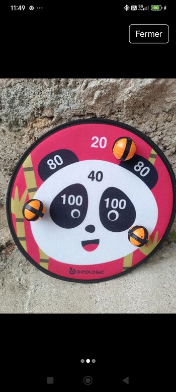 Cible avec balles à scratch Géologic