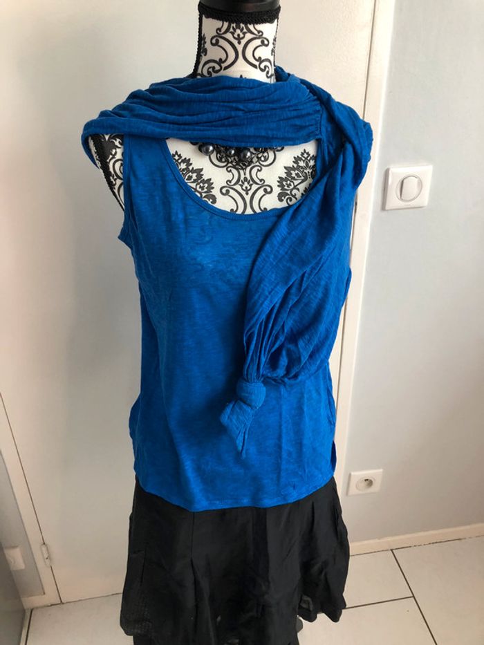 Débardeur bleu électrique taille M Les Petites - photo numéro 4