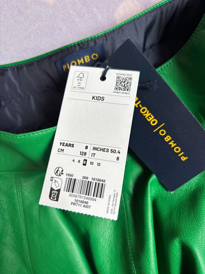 Neuve - Jupe simili verte 8 ans - photo numéro 5