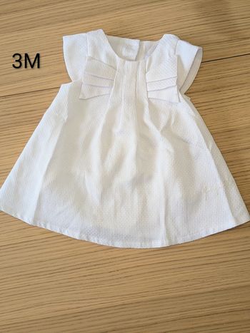 Robe blanche occasion 3M - lucieju3ETE