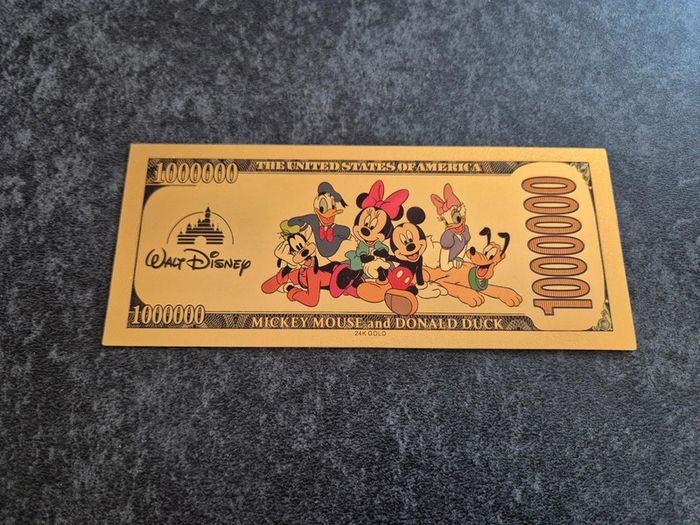 Billet OR à collectionner Mickey Disney - photo numéro 2