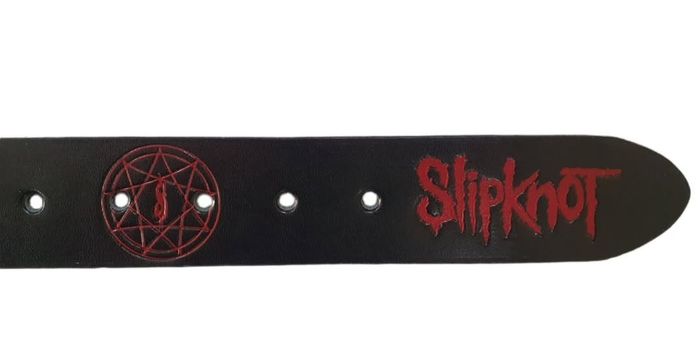 Ceinture officielle Slipknot noire et rouge - photo numéro 4