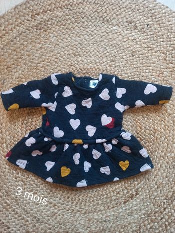 Robe coeur petit bateau 3 mois