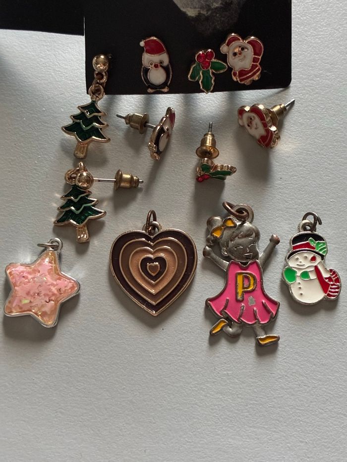 Noël - Pendentifs et boucles d’oreilles pour enfants