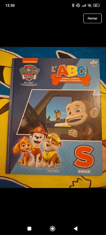 Pat patrouille lettre S