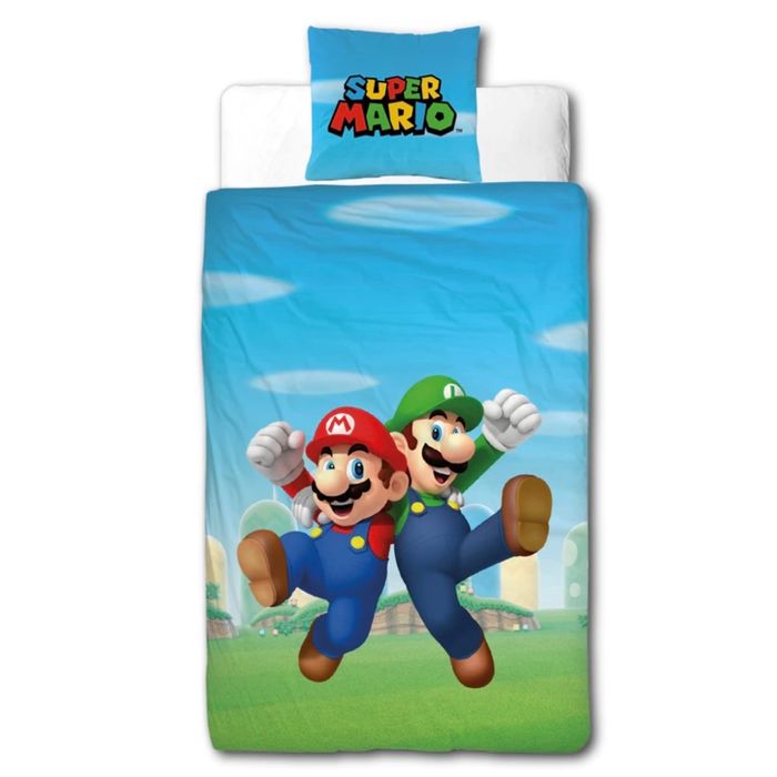 Housse de couette + Taie Super Mario - Nintendo - NEUF