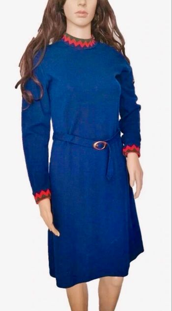 Robe maille Col montant vintage Fracasse année 1960/1970