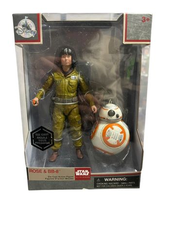 Coffret Figurines Disney Store Star Wars Élite Séries Rose et BB-8 en métal neuf