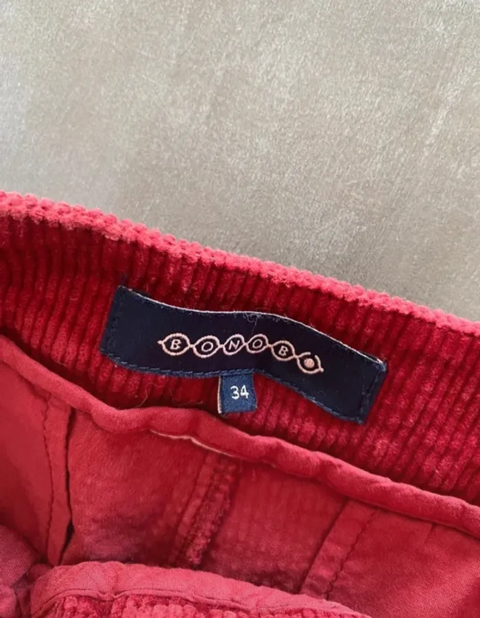 Short velour bordeaux - photo numéro 3