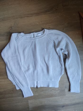 Pull épais blanc coton La redoute taille 38