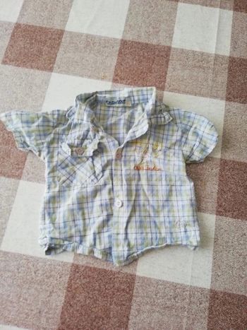 Chemise à carreaux manches courtes 3 ans