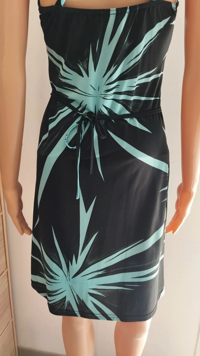 Robe noire et bleu femme taille l - photo numéro 12