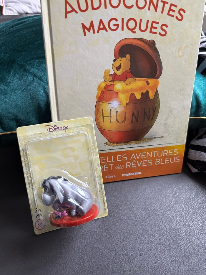 Figurine + Livre Les Aventures de Winnie L'Ourson Rêves Bleus Les Audiocontes Magiques Disney Altaya