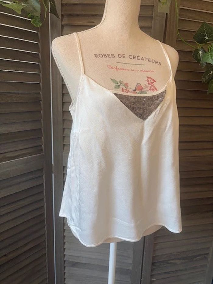 haut et t-shirt Naf Naf blanc taille 42 - photo numéro 2