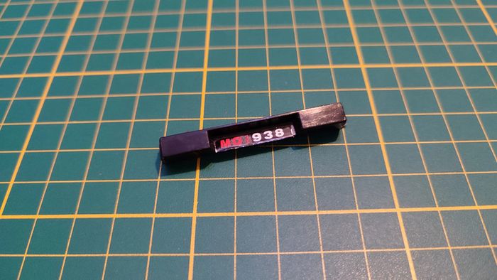 Plaque immatriculation miniature Bburago burago Ferrari Testarossa 1984 1/18 1/18e 1/18ème #C42 - photo numéro 2