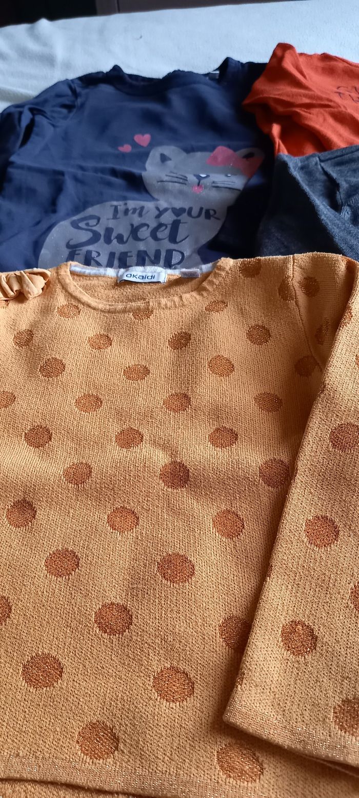 Lot de pulls filles 5-6 ans - photo numéro 3