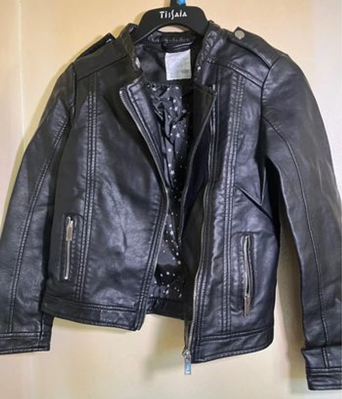 Veste cintrée  simili cuir noir - photo numéro 5